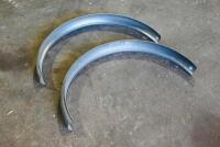 GUARDS: A pair of reproduction&nbsp;Panama hat style mud guards to suit veteran motorcycles with wheel size 26 x 2.5 tyre [Sydney] - 3