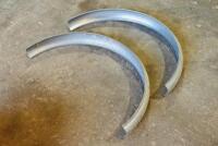 GUARDS: A pair of reproduction&nbsp;Panama hat style mud guards to suit veteran motorcycles with wheel size 26 x 2.5 tyre [Sydney] - 4
