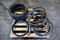 RIMS: A large group of 19" wheels and miscellaneous&nbsp;tyres [Sydney]