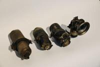 LAMP: A vintage Panther Birmingham acetylene&nbsp;lamp and three various tanks [Sydney]