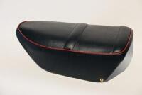 SEAT: A dual seat from unknown motorcycle, circa 1950's. Appears to be reconditioned [Sydney] - 4