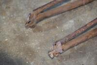 BSA: A&nbsp;BSA mid weight fork blade, unknown model, believed up to 1926 due to dummy belt rim lug, possible 350/500 [Sydney] - 11