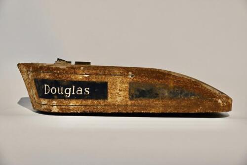 115 · DOUGLAS: A 1920s Douglas flat tank petrol tank, believed to be EW model, 63cm long, 24cm at widest point [Sydney]
