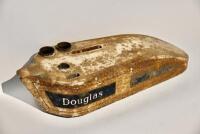 DOUGLAS: A 1920s Douglas flat tank petrol tank, believed to be EW model, 63cm long, 24cm at widest point [Sydney] - 3