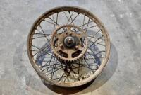 Enfield: A single rear 40 spoke heavyweight Enfield wheel, 19 inch wheel, 7 inch brake [Sydney] - 5