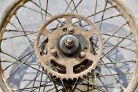 Enfield: A single rear 40 spoke heavyweight Enfield wheel, 19 inch wheel, 7 inch brake [Sydney] - 6