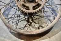 Enfield: A single rear 40 spoke heavyweight Enfield wheel, 19 inch wheel, 7 inch brake [Sydney] - 8