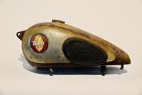 BSA: A single BSA fuel tank, B33/B31, circa&nbsp;1954-1958. Good condition, with tap, cap, rubbers and badges [Sydney]