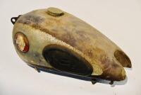 BSA: A single BSA fuel tank, B33/B31, circa&nbsp;1954-1958. Good condition, with tap, cap, rubbers and badges [Sydney] - 2
