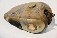 BSA: A single BSA fuel tank, B33/B31, circa&nbsp;1954-1958. Good condition, with tap, cap, rubbers and badges [Sydney] - 6