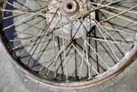 AJS: A single AJS&nbsp;WM3&nbsp;front wheel, 40 spoke, 19 inch, 5.5&nbsp;inch brake [Sydney] - 8