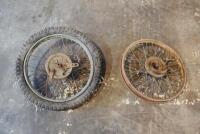 WHEELS: A pair of British Hub Company 19 inch, 40 spoke wheels [Sydney]