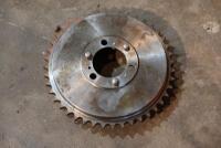 AJS: A single 19 inch, 40 spoke AJS&nbsp;rear wheel, believed to be 1925/1926, complete with bearings, reproduction rear brake and sprocket and brake plate [Sydney] - 7