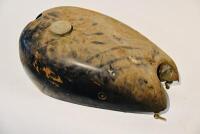 TANK: A 1950s British petrol tank with taps, approx. 54cm long, 30cm wide [Sydney] - 2