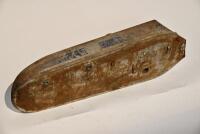 DOUGLAS: A 1920s Douglas flat petrol tank, with modification at top rear, 64cm long [Sydney] - 8