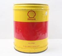 SHELL: One Shell 20 litre drum labelled&nbsp;"Shell Racing Fuel A' with&nbsp;label featuring a racing car together with a Spirax H.D 85W/140 drum. - 3