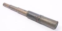 TELESCOPE: A small vintage brass telescope, approx 40cm long.