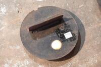 WWII: Two WWII period black out covers, 17cm diameter [Sydney] - 2