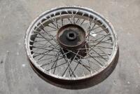 AJS: A single 19", 40 spoke AJS&nbsp;WM2&nbsp;front wheel [Sydney] - 2
