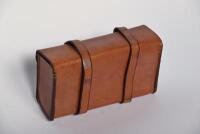 TOOL POUCH: A&nbsp;modern thick leather tool pouch&nbsp;in galvanised metal case&nbsp;[Sydney] - 4