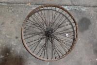 DOUGLAS: A rare 24.5" 40 spoke double spline rear wheel, believed to be Douglas dirt track [Sydney]