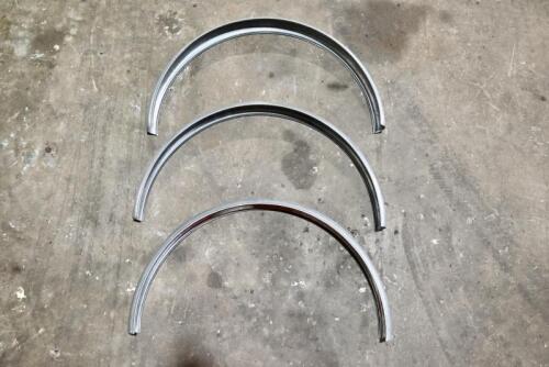 141 · GUARDS: Three reproduction Panama hat style mud guards to suit veteran motorcycles with wheel size 26 x 2.5 tyre [Sydney]