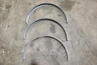 GUARDS: Three reproduction&nbsp;Panama hat style mud guards to suit veteran motorcycles with wheel size 26 x 2.5 tyre [Sydney]