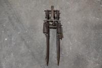 Forks: A circa 1920's&nbsp;pair of forks with springs, suited to a 24" wheel [Sydney]