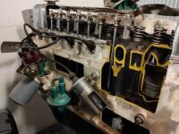 FORD: An interesting cutaway showroom display Ford inline-6 250 2V engine - 5