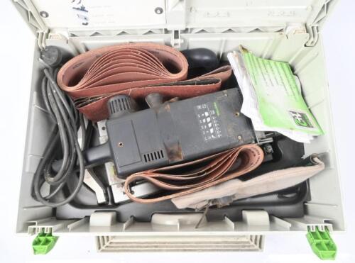 BELT SANDER: A Festool BS-105E Beltsander