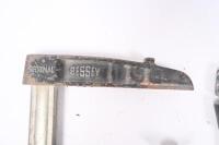 CLAMPS: Three clamps including two branded Bessey Original '20' & '25', other unmarked. - 2