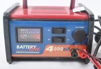BATTERY CHARGER: A Battery Link Professional 4000mA 6 - 12 volt battery charger and power supply unit, complete with leads - 2