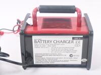 BATTERY CHARGER: A Battery Link Professional 4000mA 6 - 12 volt battery charger and power supply unit, complete with leads - 3