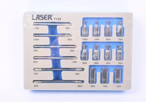 SPANNER & SOCKET SET: A BA Spanner & Socket Set by Laser Tools UK, 17pc, new in box.