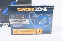TOOL GUNS: Two tool guns including Taurus 25W (500W) cordless glue gun & electric nail staple gun - 2