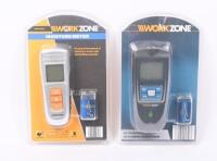 METERS: Two WorkZone meters including Moisture Meter & Ultrasonic Distance Measurer