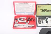 TOOLS: Four boxed tools including Rimac 2836 double flaring tool, Tor-kit-out impulse release, power punch kit and heavy duty tacker gun. - 3