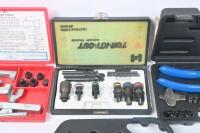 TOOLS: Four boxed tools including Rimac 2836 double flaring tool, Tor-kit-out impulse release, power punch kit and heavy duty tacker gun. - 4