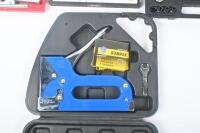 TOOLS: Four boxed tools including Rimac 2836 double flaring tool, Tor-kit-out impulse release, power punch kit and heavy duty tacker gun. - 6