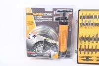 TOOLS: Three tools by WorkZone including hobby knife set, digital caliper and liquid transfer pump - 4