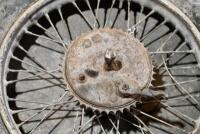 NORTON: A 19" Norton&nbsp;WM2 front and rear wheel&nbsp;circa 1930's. Both wheels are&nbsp;complete with brake assembly [Sydney] - 4