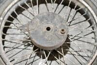 NORTON: A 19" Norton&nbsp;WM2 front and rear wheel&nbsp;circa 1930's. Both wheels are&nbsp;complete with brake assembly [Sydney] - 5