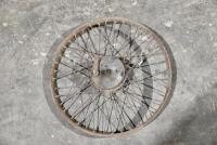 AJS: A 22", 40 spoke&nbsp;AJS 350/500cc front wheel [Sydney]