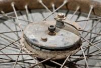 AJS: A 22", 40 spoke&nbsp;AJS 350/500cc front wheel [Sydney] - 5