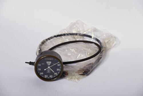 150 · SMITHS: A 80 M.P.H Smiths gauge with two drive cables, with military colour over paint [Sydney]