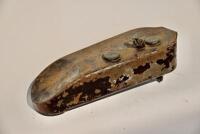 DOUGLAS: A 1920s Douglas flat petrol tank with fittings, possibly DT,&nbsp;approx. 58cm long, 24cm wide at front [Sydney] - 5