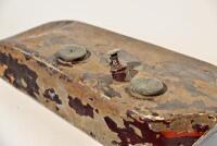 DOUGLAS: A 1920s Douglas flat petrol tank with fittings, possibly DT,&nbsp;approx. 58cm long, 24cm wide at front [Sydney] - 6