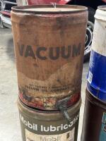MOBIL: Four Mobil branded drums including one earlier four imperial gallon Vacuum oil company drum.&nbsp; - 3