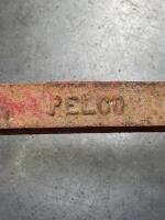 TROLLEYS: Two vintage Pelco oil drum trolleys, one with Mobiloil Gargoyle drum.&nbsp; - 3