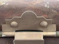 TRUNK: A vintage metal trunk, 56cm wide, 32cm deep, 29cm high. - 3